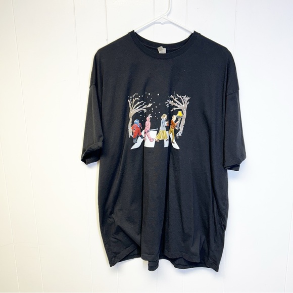 Other - Black Christmas Story Beatles Graphic Short Sleeve Tee 3X